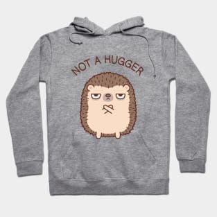 Grumpy Hedgehog Not A Hugger Hoodie